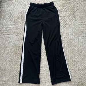 ⭐️Black Joggers with White Stripes